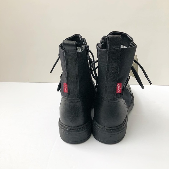 Levis black military style ankle boots - Picture 7 of 7